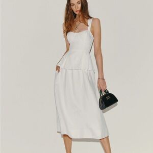 NWT Reformation Misty Linen Two Piece